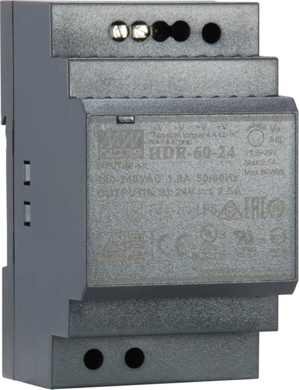 Picture of Level One LevelOne POW-2421 barošanas avotu vienība 60 W Melns