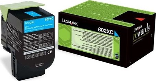 Picture of Lexmark 802XC toner cartridge 1 pc(s) Original Cyan