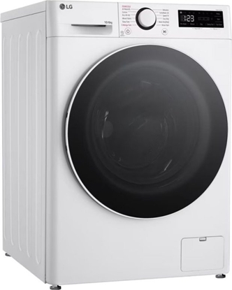 Picture of LG | Washing machine with dryer | F4DR510S0W | Energy efficiency class A/D | Front loading | Washing capacity 10 kg | 1400 RPM | Depth 57 cm | Width 60 cm | Display | LED | Drying system | Drying capacity 6 kg | Steam function | Direct drive | White