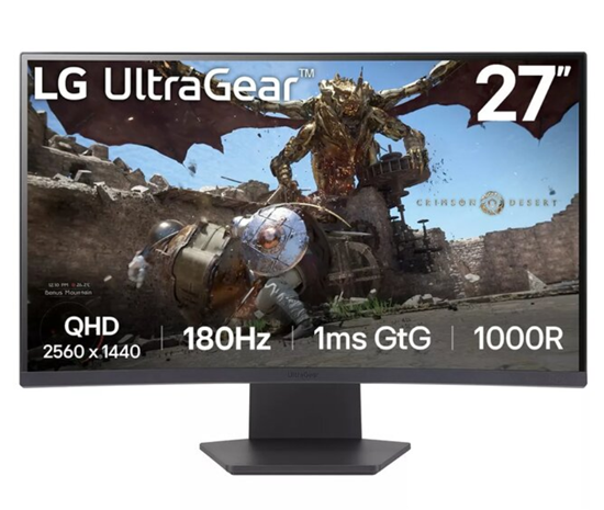 Picture of LG 27GS60QC-B.AEUQ 27inch Gaming Monitor