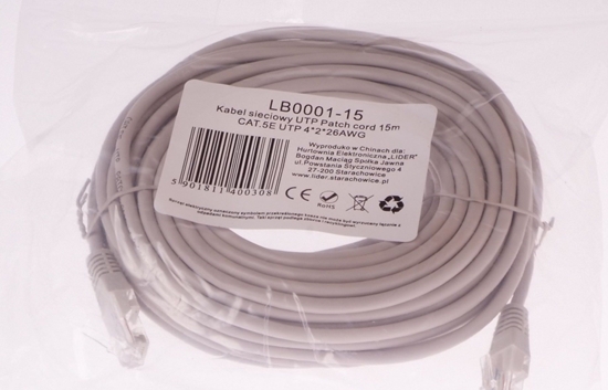 Изображение Libox UTP 15m CAT.5E UTP 4x2x26 AWG