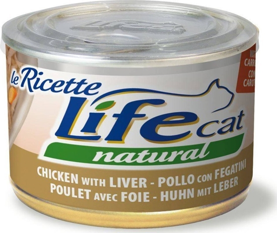 Изображение Life Pet Care LIFE CAT pusz.150g CHICKEN+LIVER+CARROTS LA RICETTE /24