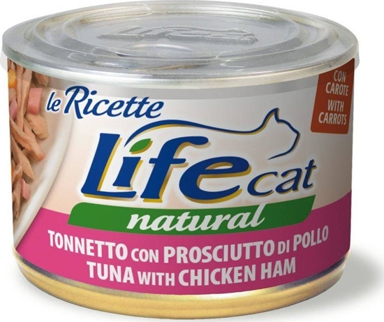 Изображение Life Pet Care LIFE CAT pusz.150g TUNA + CHICKEN HAM LA RICETTE /24