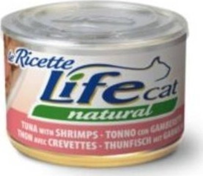 Изображение Life Pet Care LIFE CAT pusz.150g TUNA + SHRIMPS LA RICETTE /24