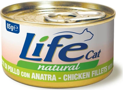 Изображение Life Pet Care LIFE CAT pusz.85g CHICKEN + DUCK FILLETS /24