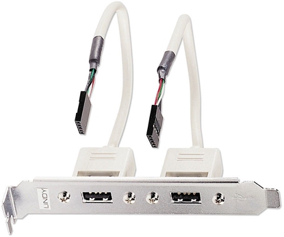 Attēls no Lindy PC Back Plate, USB 2.0, 2 Port