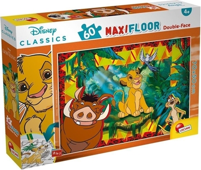 Picture of Lisciani LISCIANI DISNEY PUZZLE DWISTRONNE MAXI PODOGOWE KRÓL LEW 60 EL.