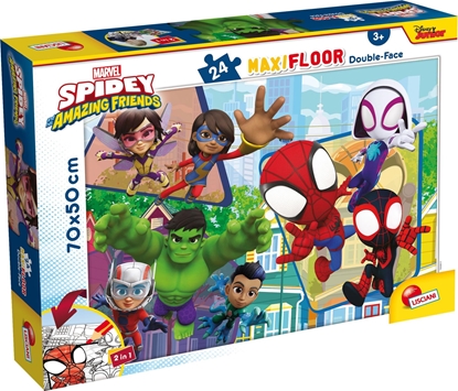 Picture of Lisciani LISCIANI MARVEL PUZZLE DF MAXI FLOOR 24 SPIDEY