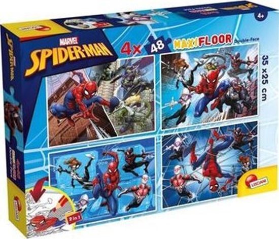 Picture of Lisciani LISCIANI MARVEL PUZZLE DF MAXI FLOOR 4 X 48 SPIDERMAN