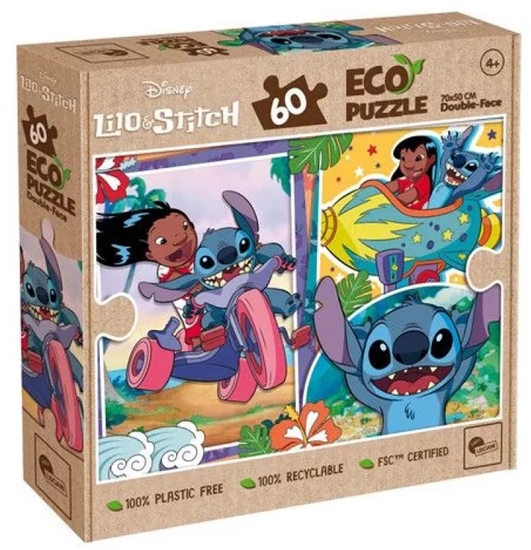 Picture of LISCIANI PUZZLE EKO DWUSTRONNE STITCH 60 EL.