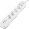 Picture of Listwa antyprzepięciowa PROTECT 4PL 1A1C USB T/LZ12-PRO015/1000 