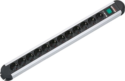 Picture of Bachmann socket strip ALU 12-way, 45°, with switch, 1,75m