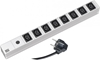Picture of Bachmann 19" socket strip 8x C13 sockets, with earthing contact plug, 10A fuse