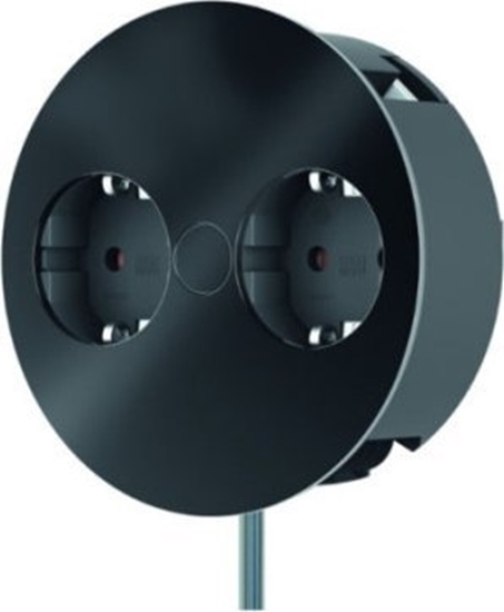 Picture of Listwa zasilajca Bachmann BACHMANN TWIST 2x gniazdo z uziemieniem, tuleje, wtyczka z uziemieniem, czarny, 2 m