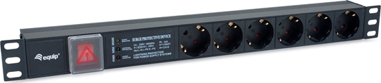 Picture of Equip 333317 energosadales vienība, PDU 6 Maiņstrāvas izvade (-s) 1U