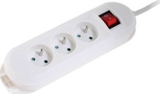 Изображение Listwa zasilajca Hama Comfort 3 gniazda 1.5 m biaa (P22237510000)