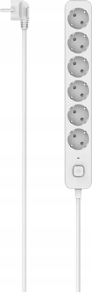 Изображение Listwa zasilajca Hama LISTWA ANTYPRZEPICIOWA 6GN SCHUKO, BIAA, 1,4M, 3680W, 6.000A