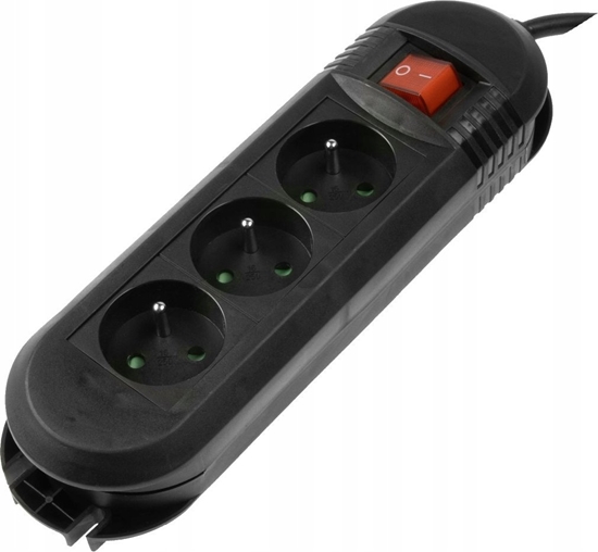 Изображение Listwa zasilajca Hama LISTWA ZASILAJCA "COMFORT" 3GN, 3M (CZARNA)