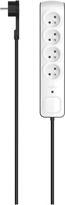Изображение Listwa zasilajca Hama Premium przeciwprzepiciowa 4 gniazda 3 m biaa (P22237620000)