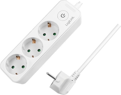 Изображение Listwa zasilajca LogiLink LogiLink 3 gniazda 1.5m biaa