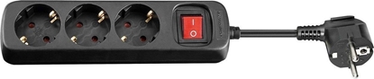Изображение Listwa zasilajca MicroConnect 3 gniazda 3 m czarna (GRU0033B)