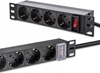 Picture of Listwa zasilająca PDU do RACK 10" | 1U | 16A | 4xSchuko | 1.8m 