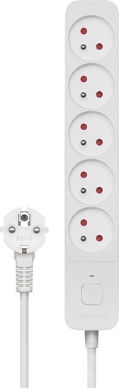 Picture of Listwa zasilajca Savio przeciwprzepiciowa 5 gniazd 5 m biaa (SAVLZ-10)