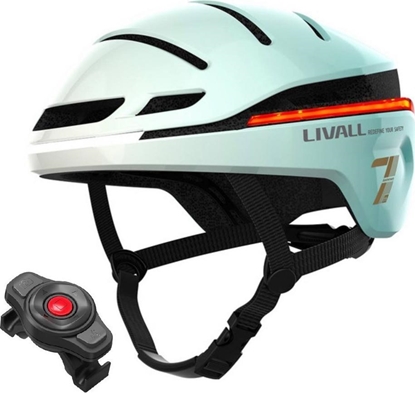 Attēls no Livall Smart Kask Rowerowy LED/SOS r. 54-58cm Mitowy EVO21