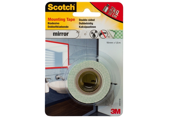 Picture of Līmlente 3M Scotch (44961915) abpusēja, montažas, spoguļiem 19mm x 1.5m