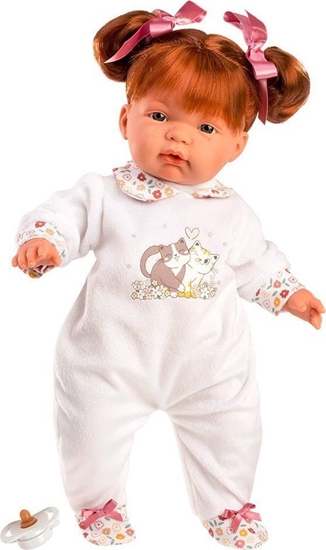 Picture of Llorens Llorens 13854 Lalka Joelle 38 cm z mikkim brzuszkiem rude wosy