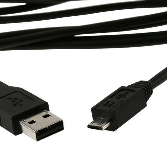 Picture of Logilink USB micro-B 180, 1.8m Micro-USB B, USB A, 1.8 m, Black