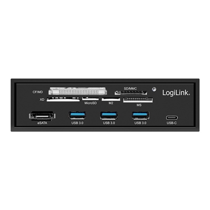 Picture of Logilink USB HUB 3.0 mit 6-fach Kartenleser schwarz