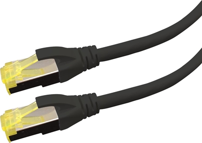 Изображение LOGON PREMIUM APR6A100BL kabel sieciowy Czarny 10 m Cat6a S/FTP (S-STP)