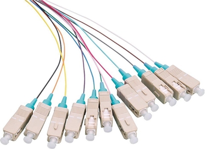 Изображение LOGON PROFESSIONAL LFP025 kabel InfiniBand / wiatowodowy 2 m SC Pigtail Kolor Aqua, Róne kolory