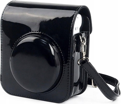 Attēls no LoveInstant Futera Etui Pokrowiec Case Osona Do Fuji Fujifilm Instax Mini 12 / Czarny Bysk