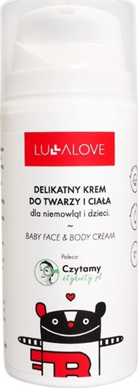 Изображение LullaLove Delikatny krem do twarzy i ciaa