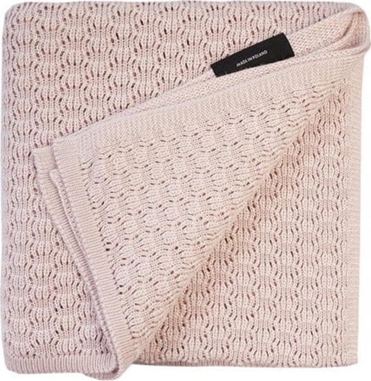 Picture of LullaLove Kocyk bambusowy motylek, pudrowy be Lullalove