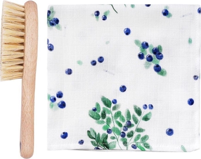 Picture of LullaLove Szczotka na ciemieniuch z myjk Jagódki Lullalove