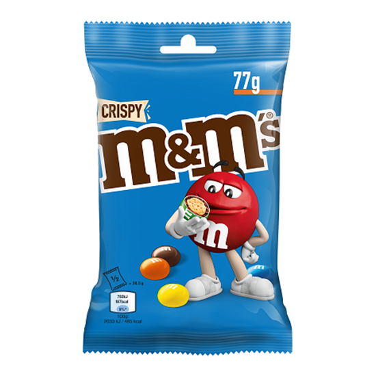 Изображение M&M's Crispy pouch bag 77g_NEW