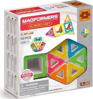 Picture of Magformers Klocki konstrukcyjne XL Neon 14 elementów (GXP-699188)