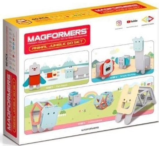 Picture of Magformers MAGFORMERS ANIMAL JUMBLE 60 EL.