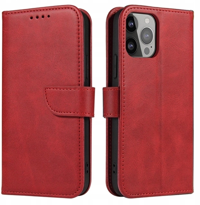 Attēls no Magnet Case etui Samsung Galaxy S23 pokrowiec z klapk portfel podstawka czerwone