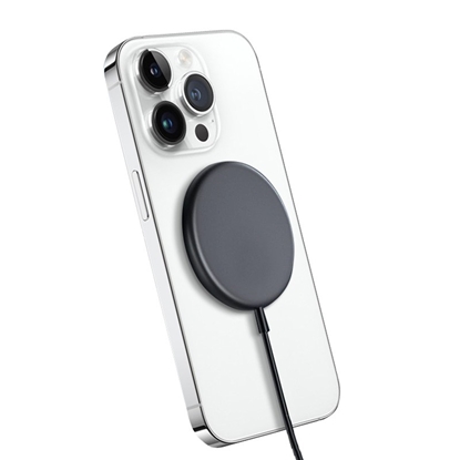 Attēls no MagSpot Wireless Charger Aluminiowa ładowarka indukcyjna MagSafe 15W Grafitowa