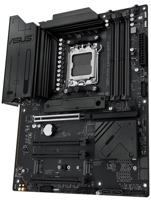 Attēls no Mainboard|ASUS|AMD X870|SAM5|ATX|Memory DDR5|Memory slots 4|1xPCI-Express 3.0 16x|2xPCI-Express 4.0 16x|1xPCI-Express 5.0 16x|3xM.2|1xHDMI|4xUSB 2.0|4xUSB 3.2|2xUSB-C|1xRJ45|3xAudio port|X870MAXGAMINGWIFI7