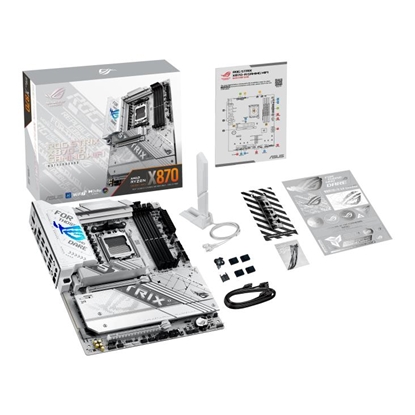 Attēls no Mainboard|ASUS|AMD X870|SAM5|ATX|Memory DDR5|Memory slots 4|1xPCI-Express 4.0 16x|1xPCI-Express 5.0 16x|4xM.2|1xHDMI|1xDisplayPort|1xAudio-In|1xAudio-Out|4xUSB 3.0|5xUSB 3.1|1xUSB-C|2xUSB4|1xOptical S/PDIF|90MB1IF0-M0EAY0