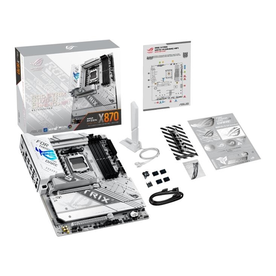 Picture of Mainboard|ASUS|AMD X870|SAM5|ATX|Memory DDR5|Memory slots 4|1xPCI-Express 4.0 16x|1xPCI-Express 5.0 16x|4xM.2|1xHDMI|1xDisplayPort|1xAudio-In|1xAudio-Out|4xUSB 3.0|5xUSB 3.1|1xUSB-C|2xUSB4|1xOptical S/PDIF|90MB1IF0-M0EAY0