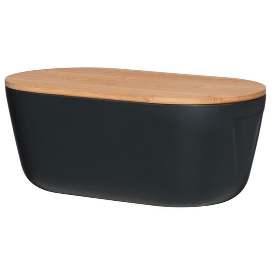 Picture of Maizes kaste Maku ar koka vāku 33x18.5cm melna