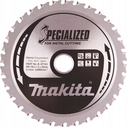 Picture of Makita B-47036 Saw Blade f. Metal 150x20x32Z
