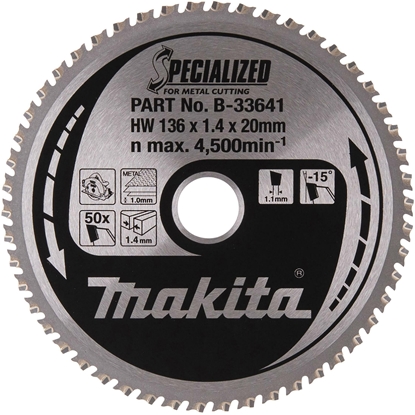 Picture of Makita SPECIALIZED Sägeblatt 136x20x50Z