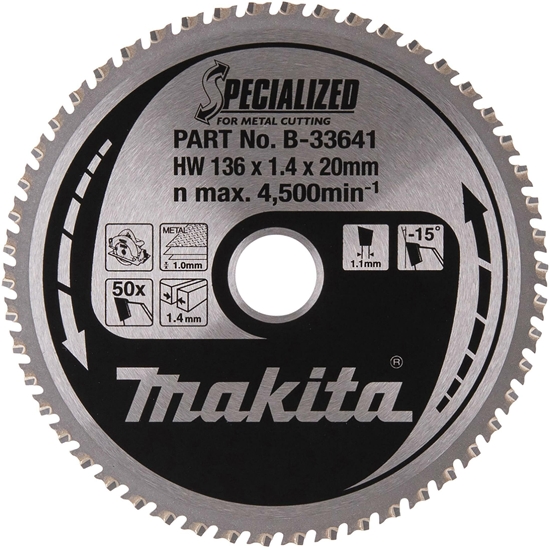 Picture of Makita SPECIALIZED Sägeblatt 136x20x50Z